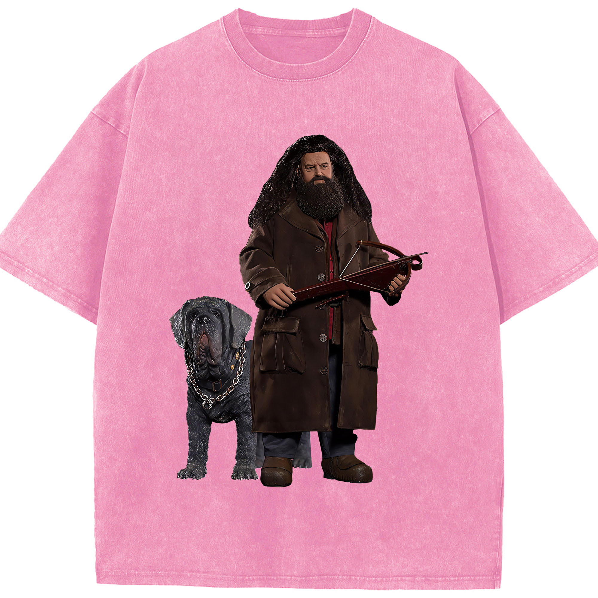 （画像用） Harry Potter ハリー・ポッターシリーズ 綿100% ヴィンテージ風 半袖Tシャツ（フロントプリント）